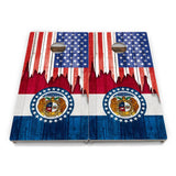 State Flag Cornhole Boards – MA–NJ – Tournament Series