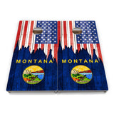 State Flag Cornhole Boards – MA–NJ – Tournament Series