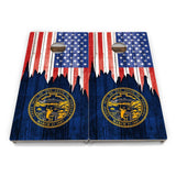 State Flag Cornhole Boards – MA–NJ – Tournament Series