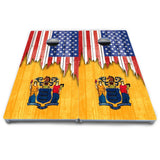 State Flag Designs Massachusetts to New Jersey Cornhole Boards - All Weather Series