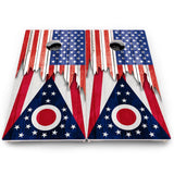 State Flag Cornhole Boards – NM to SC – Pro Lite or Pro Elite