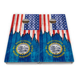 State Flag Cornhole Boards – SD–WY – Tournament Series
