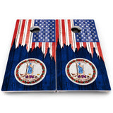 State Flag Cornhole Boards – SD to WY – Pro Lite or Pro Elite