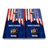 State Flag Cornhole Boards – SD–WY – Tournament Series