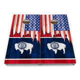 State Flag Cornhole Boards – SD–WY – Tournament Series