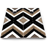 Woodgrain Stripe Cornhole Boards – Pro Lite or Pro Elite