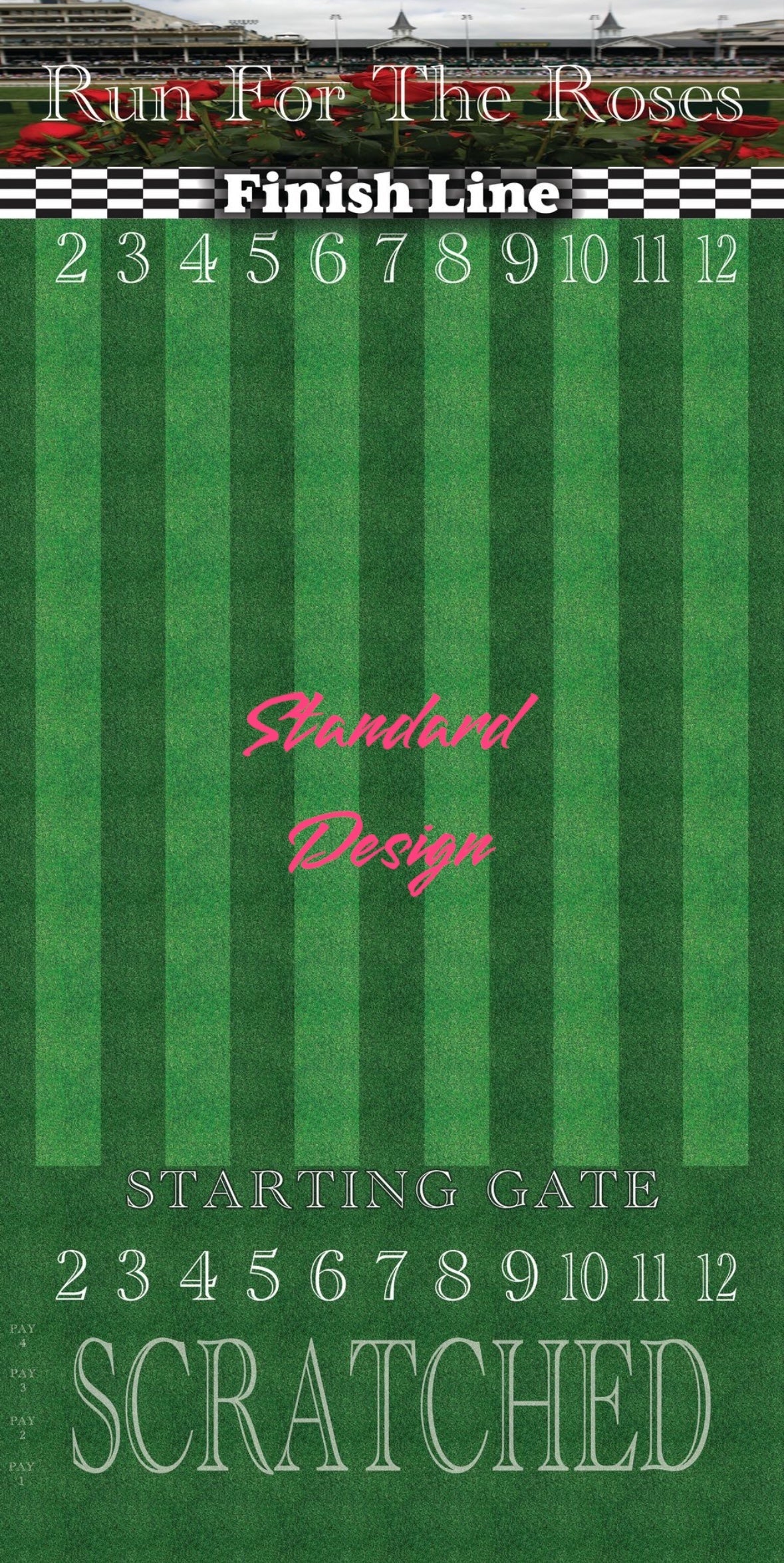 Jumbo Horse Race Game – Turf Theme with Printed Rails