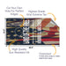 Land of Free Flag Cornhole Boards Wraps (Set of 2)