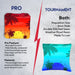 Red Blue Palm Sky Cornhole Bags