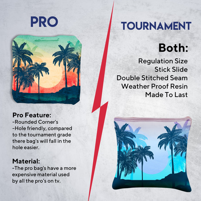 Palm Trees Cornhole Bags