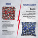 Blue Red Tech Fusion Cornhole Bags