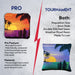Orange Blue Beach Cornhole Bags