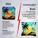 Green Blue Beach Cornhole Bags