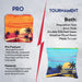 Blue Red Beach Cornhole Bags