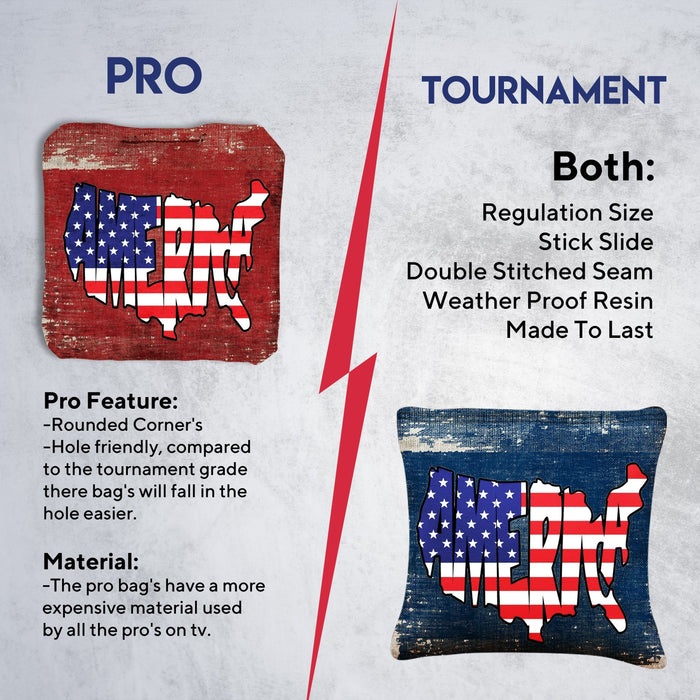 USA Map Cornhole Bags