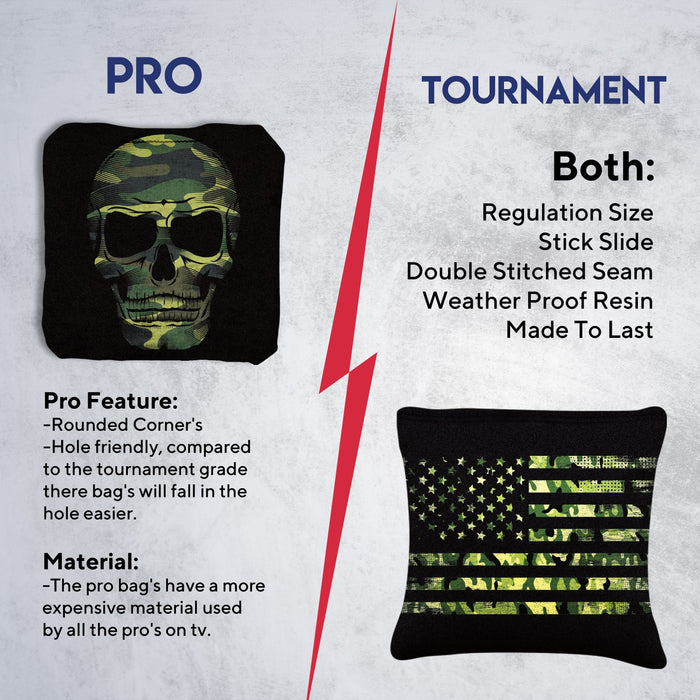 Camo Skull Cornhole Bags