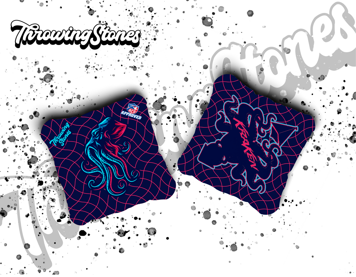 Throwing Stones Kraken Cornhole Bags – Set of 4