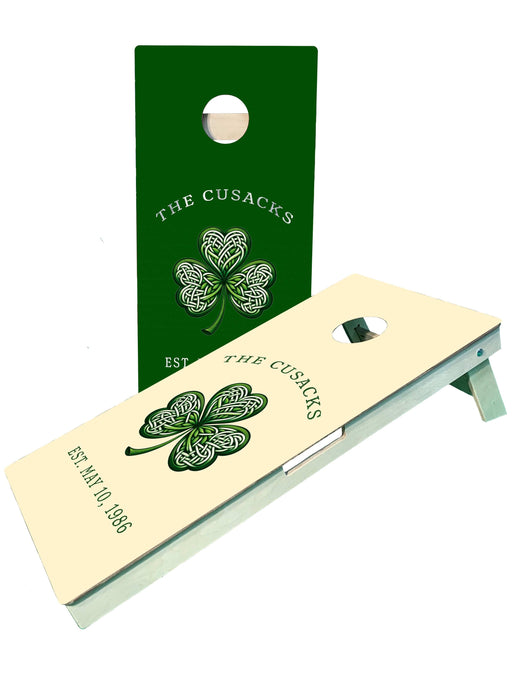 cornhole boards Custom Irish Family Cornhole Boards
