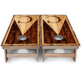 Wood Letter Cornhole Boards - Backyard Series