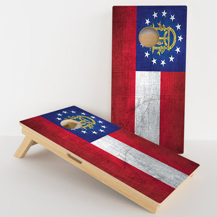 Georgia Flag Professional Cornhole Boards