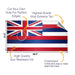 Hawaii Classic State Flag Cornhole Boards Wraps (Set of 2)