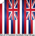 Hawaii Classic State Flag Cornhole Boards Wraps (Set of 2)