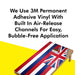 Hawaii Classic State Flag Cornhole Boards Wraps (Set of 2)