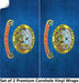 Idaho Classic State Flag Cornhole Boards Wraps (Set of 2)