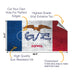 Iowa Classic State Flag Cornhole Boards Wraps (Set of 2)