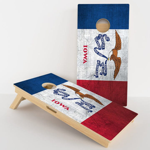 Boards Iowa Flag Professional Cornhole Boards