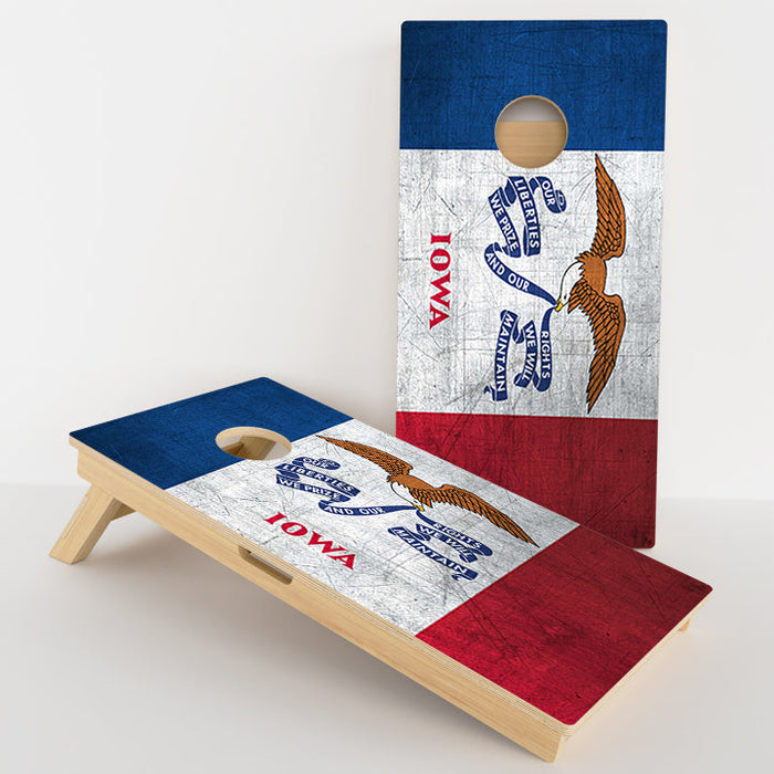 Iowa Flag Professional Cornhole Boards