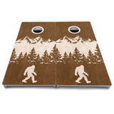 Bigfoot Mountain Scene Cornhole Boards - All Weather Series