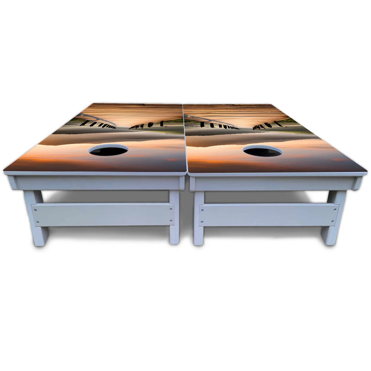 Wooden Bridge Cornhole Boards - All Weather Series