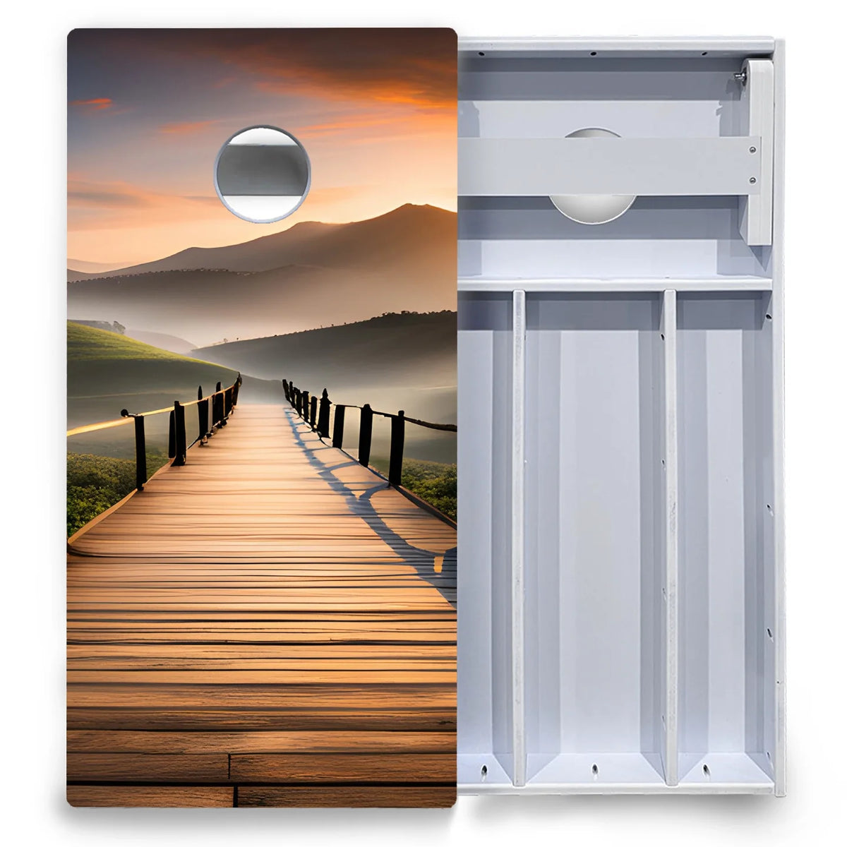 Wooden Bridge Cornhole Boards - All Weather Series