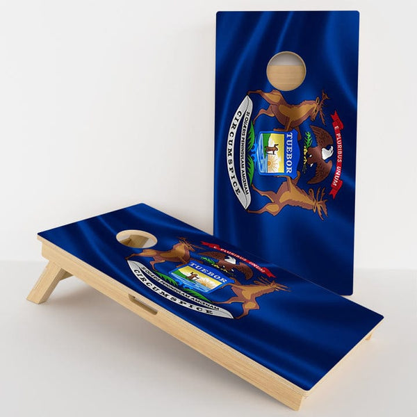 Boards Michigan Flag Professional Cornhole Boards