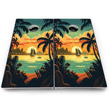 Beach Sunset Cornhole Boards – Pro Lite or Pro Elite