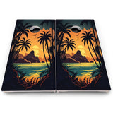 Beach Sunset Cornhole Boards – Pro Lite or Pro Elite