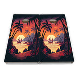 Beach Sunset Cornhole Boards – Tournament Series