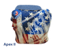 Cornhole Bag USA Theme  - All Series Avail ACO Approved