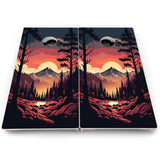 Mountain Sunset Cornhole Boards – Pro Lite or Pro Elite
