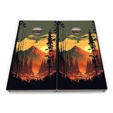 Mountain Sunset Cornhole Boards – Tournament Series