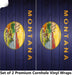 Montana Classic State Flag Cornhole Boards Wraps (Set of 2)