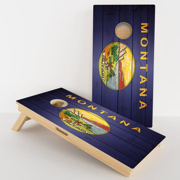 Boards Montana Flag Professional Cornhole Boards
