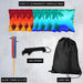 Red Blue Palm Sky Cornhole Bags