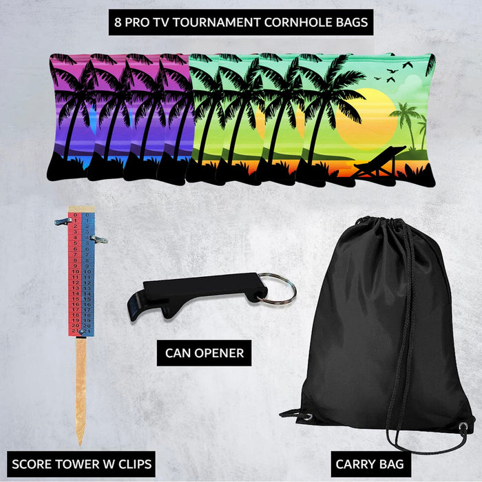 Colorful Beach Cornhole Bags