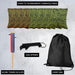 Green Orange Tech Cornhole Bags