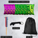 Purple Green Elephant Cornhole Bags
