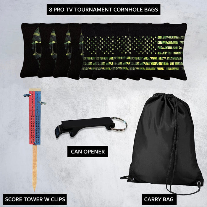 Camo Skull Cornhole Bags