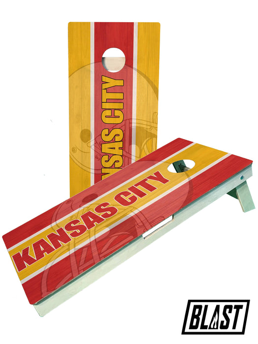 cornhole boards Kansas City Football Team Pro Style Cornhole Boards ACL regulation