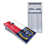 North Carolina State Flag Cornhole Boards - All Weather Series